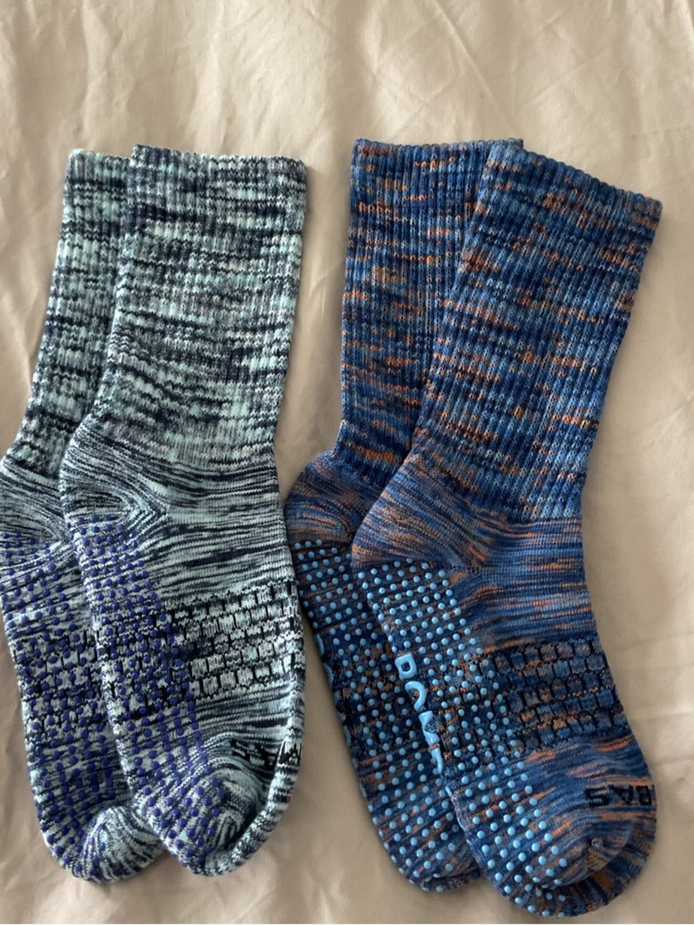 Bombas gripper socks space dye small 4-7.5 nwot non slip Pilate yoga barre